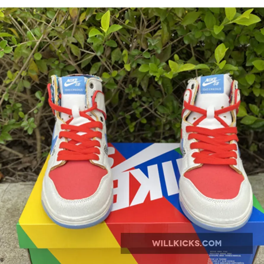 Ishod Wair x Magnus Walker x Nike SB Dunk High White Blue Red #magnus walker dunks