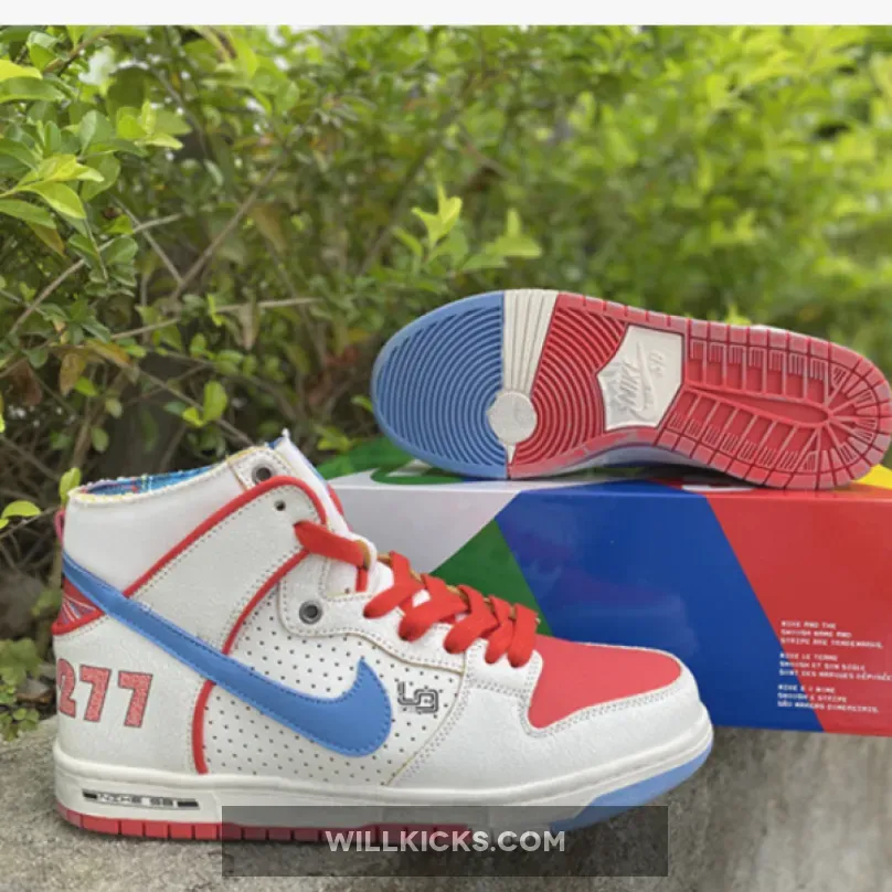 Ishod Wair x Magnus Walker x Nike SB Dunk High White Blue Red #magnus walker dunks