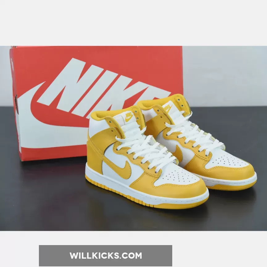 Nike Dunk High White/Dark Sulfur DD1869-106, nike dunk high dark sulfur