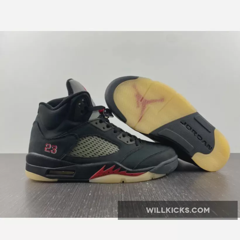 Air Jordan 5 Gore-Tex Off-Noir/Fire Red-Black-Muslin DR0092-001, jordan 5 muslin