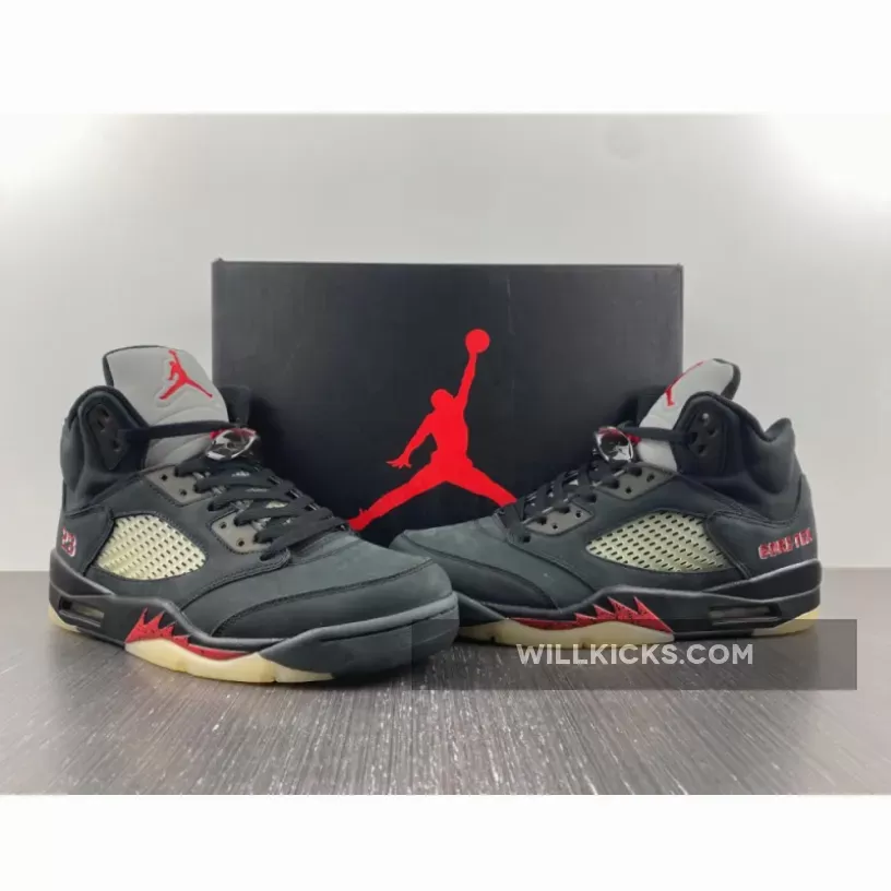 Air Jordan 5 Gore-Tex Off-Noir/Fire Red-Black-Muslin DR0092-001, jordan 5 muslin