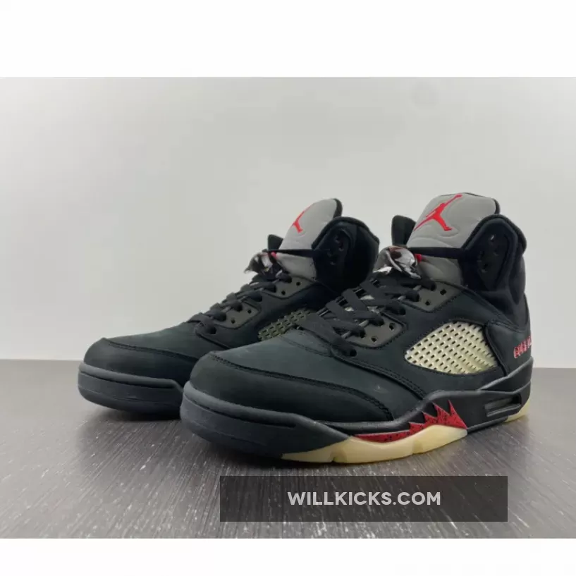 Air Jordan 5 Gore-Tex Off-Noir/Fire Red-Black-Muslin DR0092-001, jordan 5 muslin
