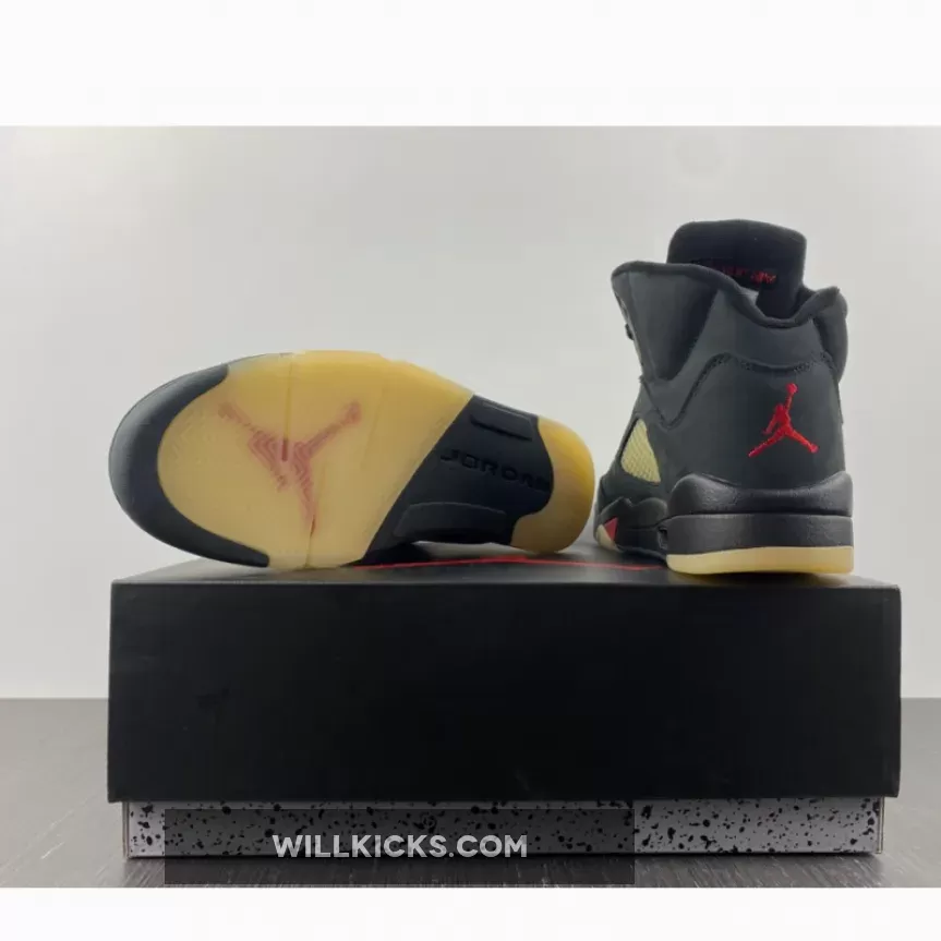 Air Jordan 5 Gore-Tex Off-Noir/Fire Red-Black-Muslin DR0092-001, jordan 5 muslin