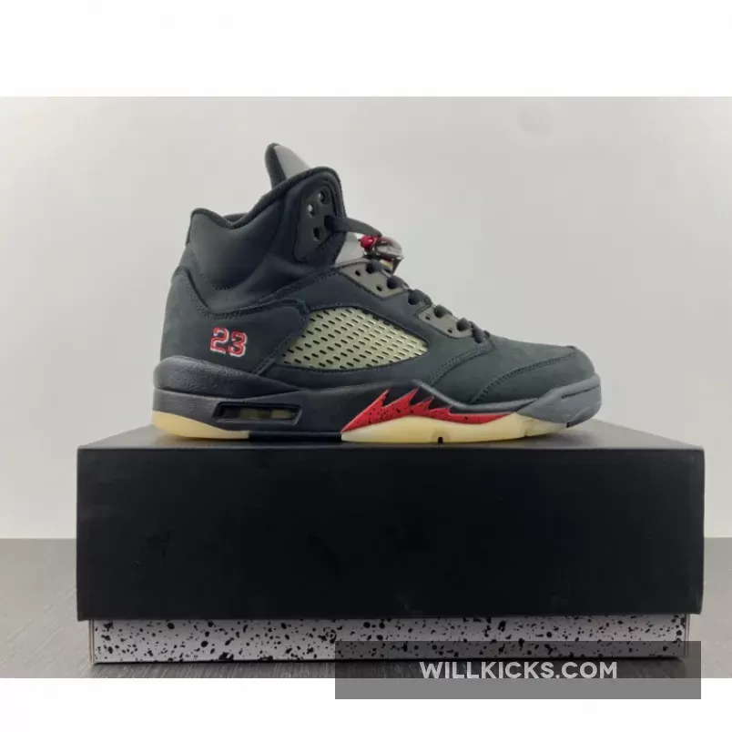 Air Jordan 5 Gore-Tex Off-Noir/Fire Red-Black-Muslin DR0092-001, jordan 5 muslin