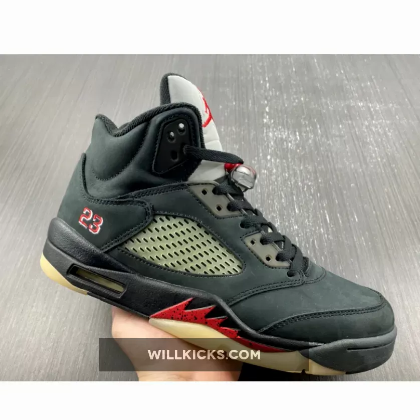 Air Jordan 5 Gore-Tex Off-Noir/Fire Red-Black-Muslin DR0092-001, jordan 5 muslin