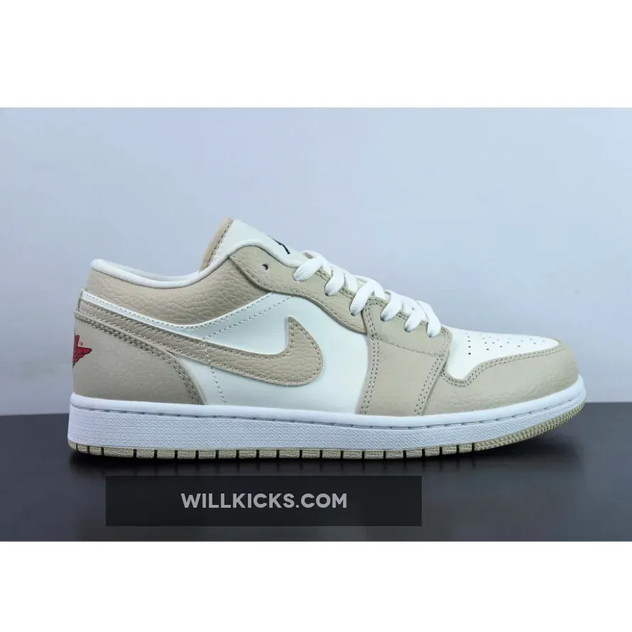 Air Jordan 1 Low SE 'Tumbled Tan Leather' FB7168-121 / jordan 1 tumbled leather
