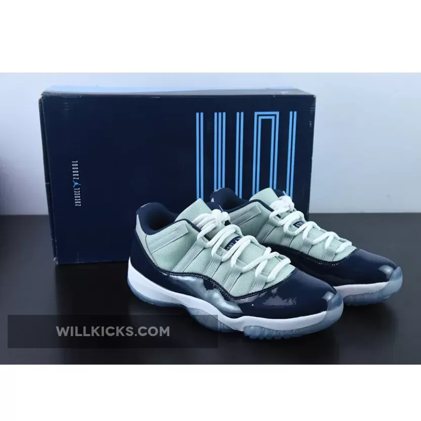 Air Jordan 11 Low 'Georgetown' Grey Mist/White-Midnight Navy - air jordan 11 georgetown