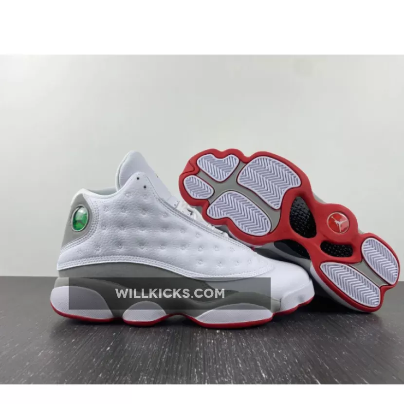 Air Jordan 13 White/True Red-Wolf Grey 414571-160 Discount