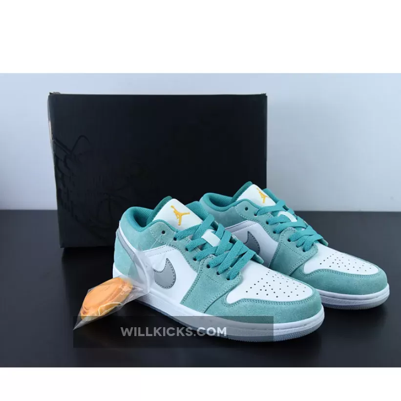 Air Jordan 1 Low New Emerald/White-Light Steel Grey DN3705-301 / new emerald jordan 1