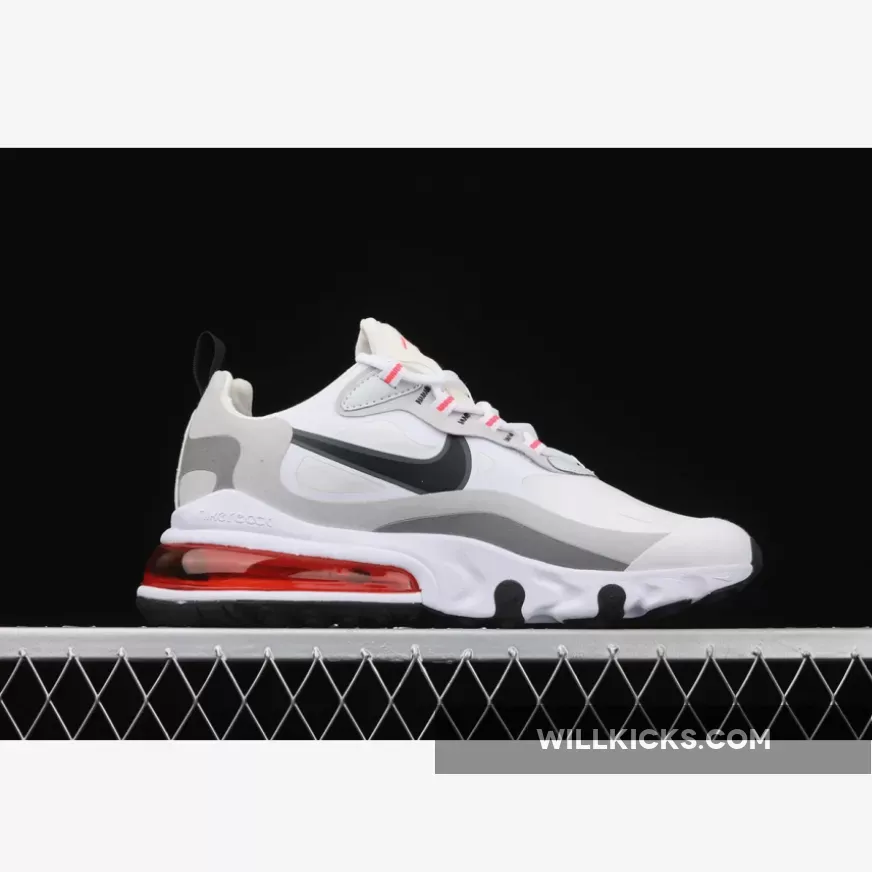 Nike Air Max 270 React 'White Crimson Black' CT1280-100 Online Sale