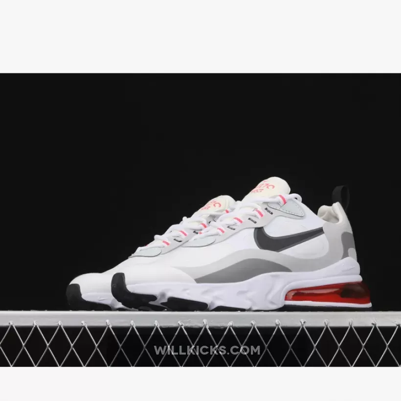 Nike Air Max 270 React 'White Crimson Black' CT1280-100 Online Sale