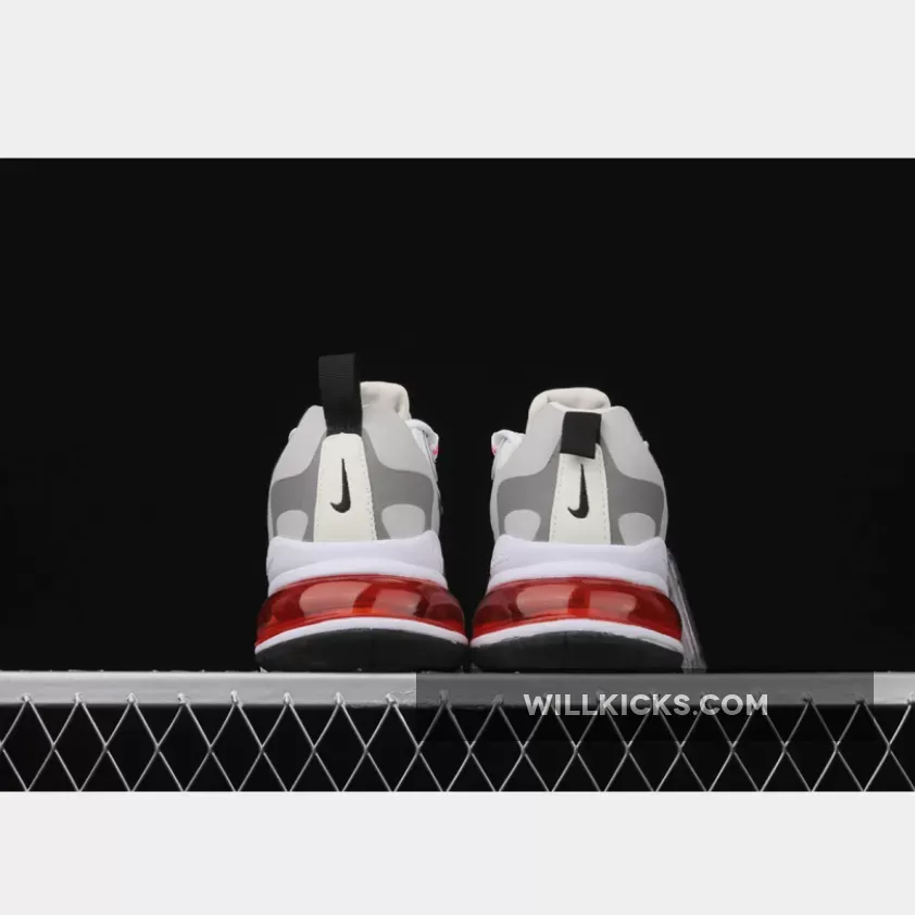 Nike Air Max 270 React 'White Crimson Black' CT1280-100 Online Sale