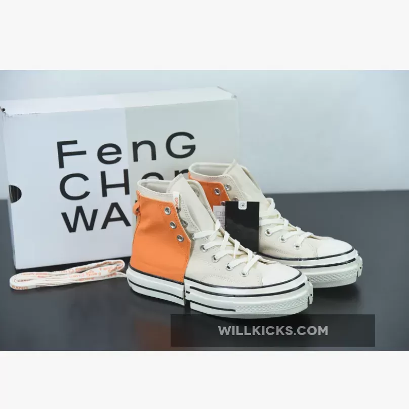 Feng Chen Wang x Converse Chuck 70 High 2-in-1 Orange / converse orange bottom
