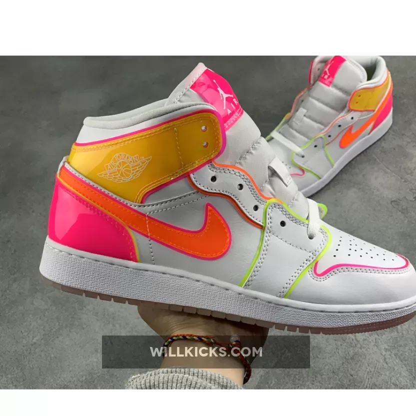 Air Jordan 1 Mid SE GS 'Edge Glow' CV4611-100 / jordan 1s edge glow