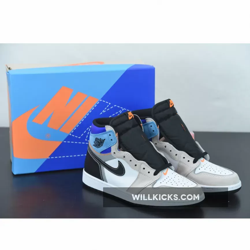 Air Jordan 1 High OG Pro White/Multi-Color-Total Orange DC6515-100 / air jordan 1 prototype resell