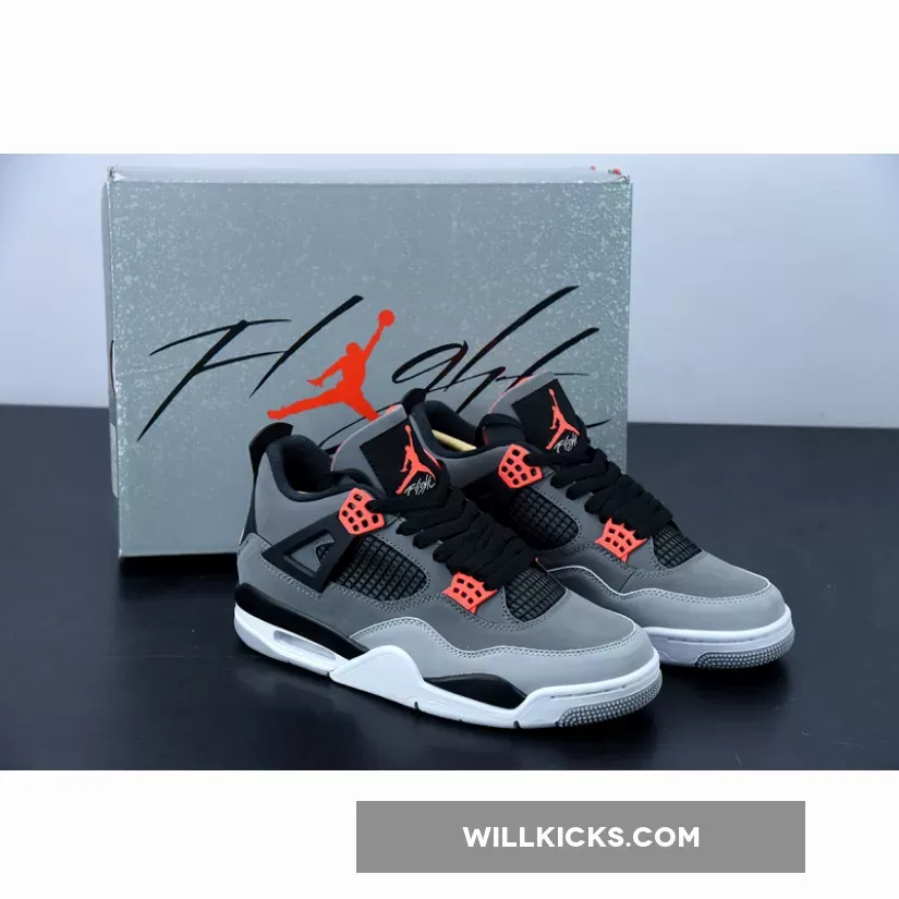 Air Jordan 4 'Infrared' Dark Grey/Infrared 23-Black DH6927-061 / dark grey 4s