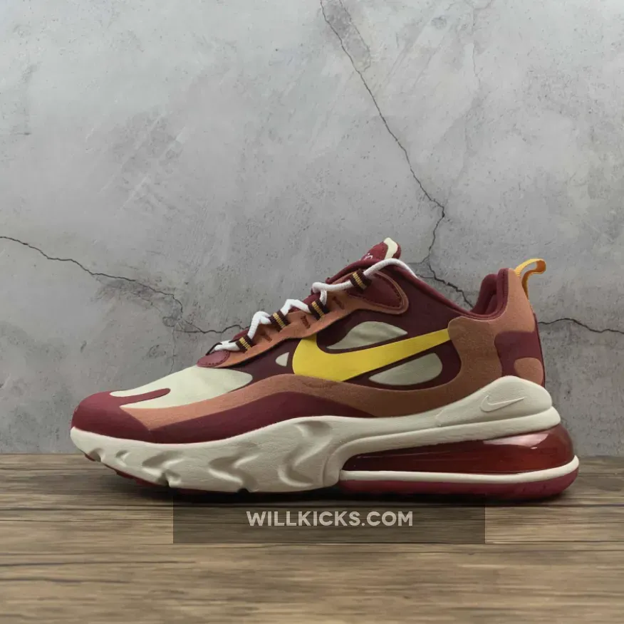 Air Max 270 Wine / Nike WMNS Air Max 270 React Wine Red/Gold-White AO4971-601