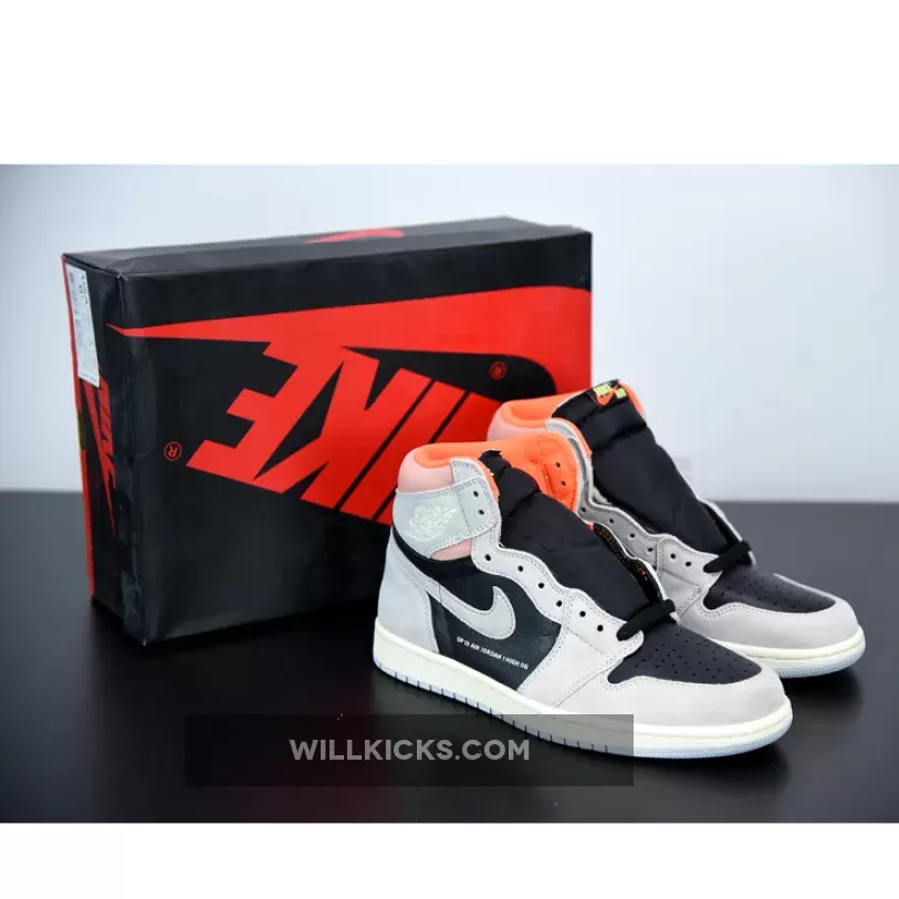 Air Jordan 1 Retro High OG Neutral Grey/Black/Hyper Crimson - air jordan 1 high 85 neutral grey