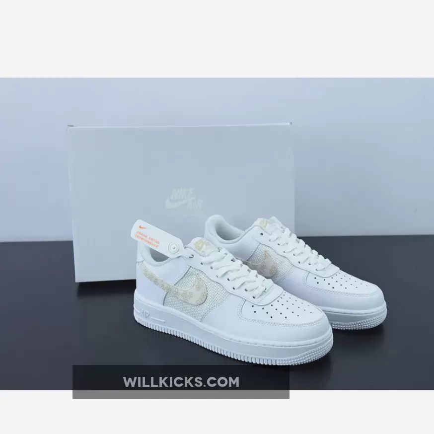 Nike Flower Shoe - Nike Air Force 1 Low Flower Swoosh DO9458-100