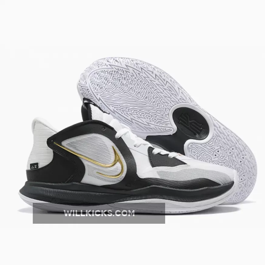 Nike Kyrie Low 5 White/Metallic Gold/Black DJ6012-101 New Releases