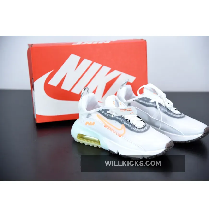 Nike Air Max 2090 White/Total Orange-Laser Orange - nike air max 90 total orange