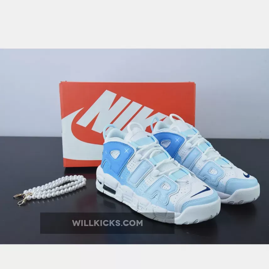 Custom Nike Air More Uptempo White Blue 1675864114 New Releases