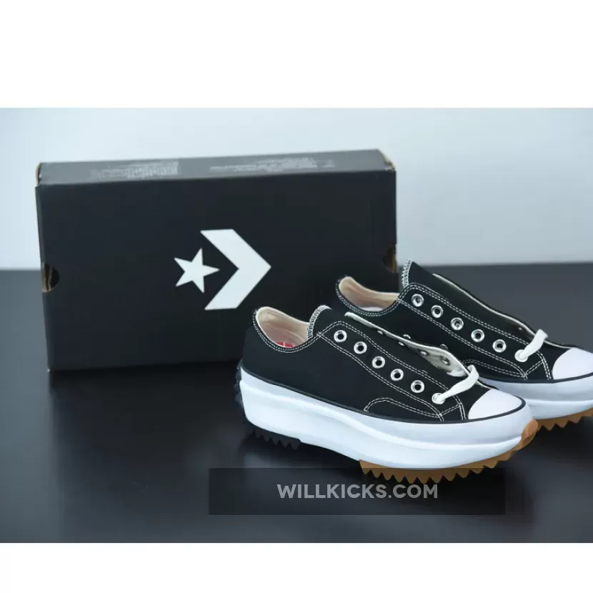 Converse Run Star Hike Low Top Black White Gum 168816C