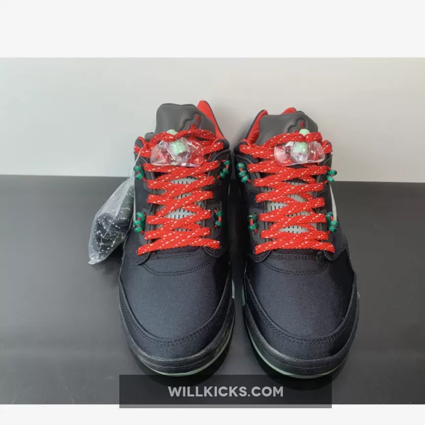 Clot x Air Jordan 5 Low Black Red Volt DM4640-036 / clot x jordan 5