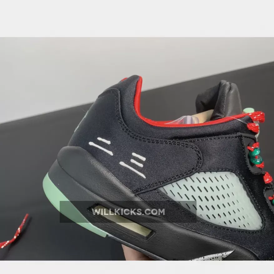 Clot x Air Jordan 5 Low Black Red Volt DM4640-036 / clot x jordan 5