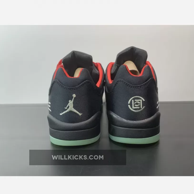 Clot x Air Jordan 5 Low Black Red Volt DM4640-036 / clot x jordan 5