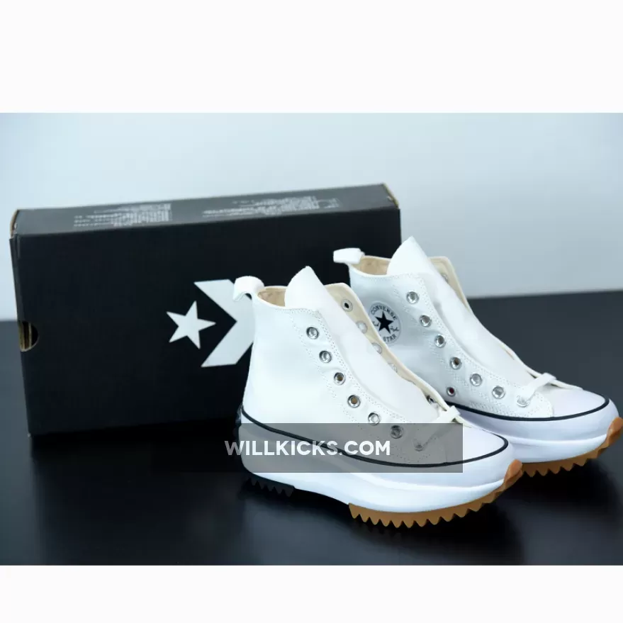 Converse Run Star Hike High White Black Gum 166799C / gum converse
