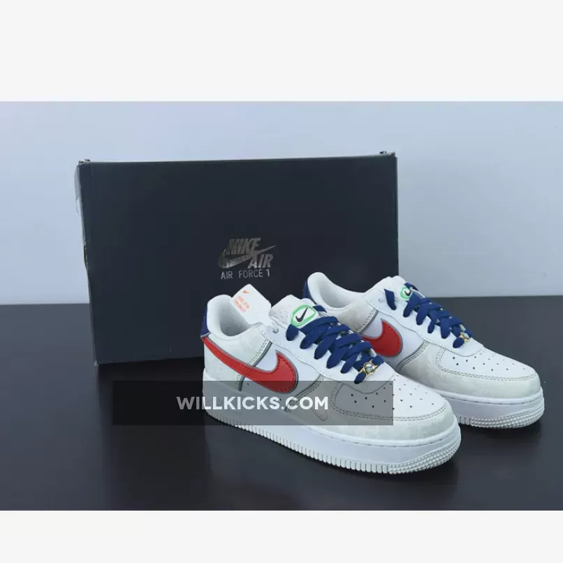Nike Air Force 1 '07 LX 'Just Do It' White/University Red DV1493-161 Online Sale