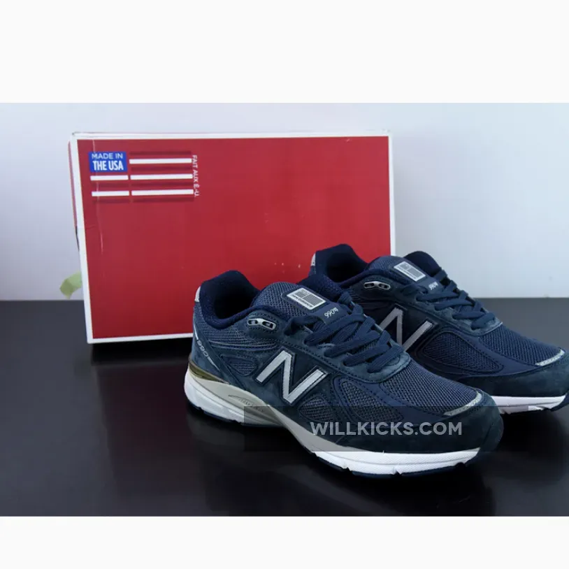 Kith X New Balance 990v4 Navy | NAVY 990 M990NV4 Restock