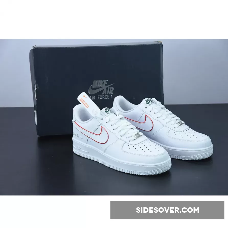 Nike Air Force 1 Low 'Just Do It' White/Red DQ0791-100 / af1 just do it white