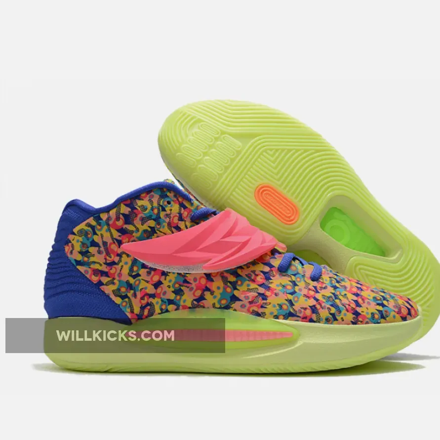 Kd Ron English 1 / Nike KD 14 'Ron English 1' Lapis/Hyper Pink/Turquoise Blue DO6903-400