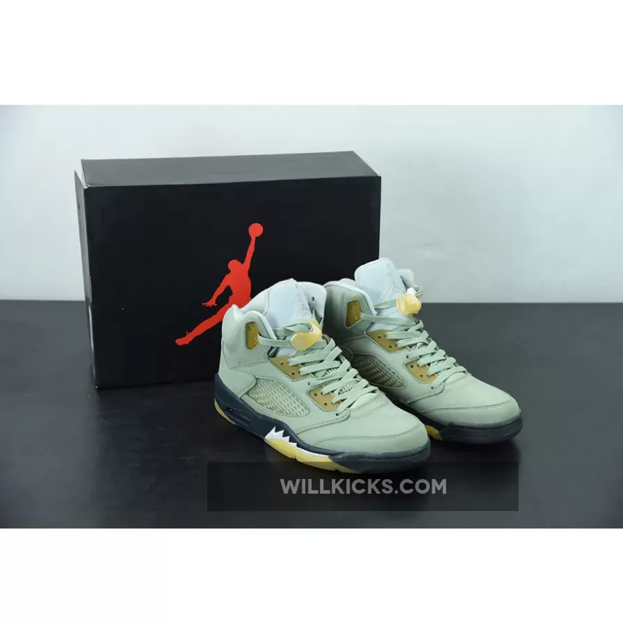 Air Jordan 5 Jade Horizon/Light Silver-Black-Pink Glaze DC7501-300 / jordan 5 jade
