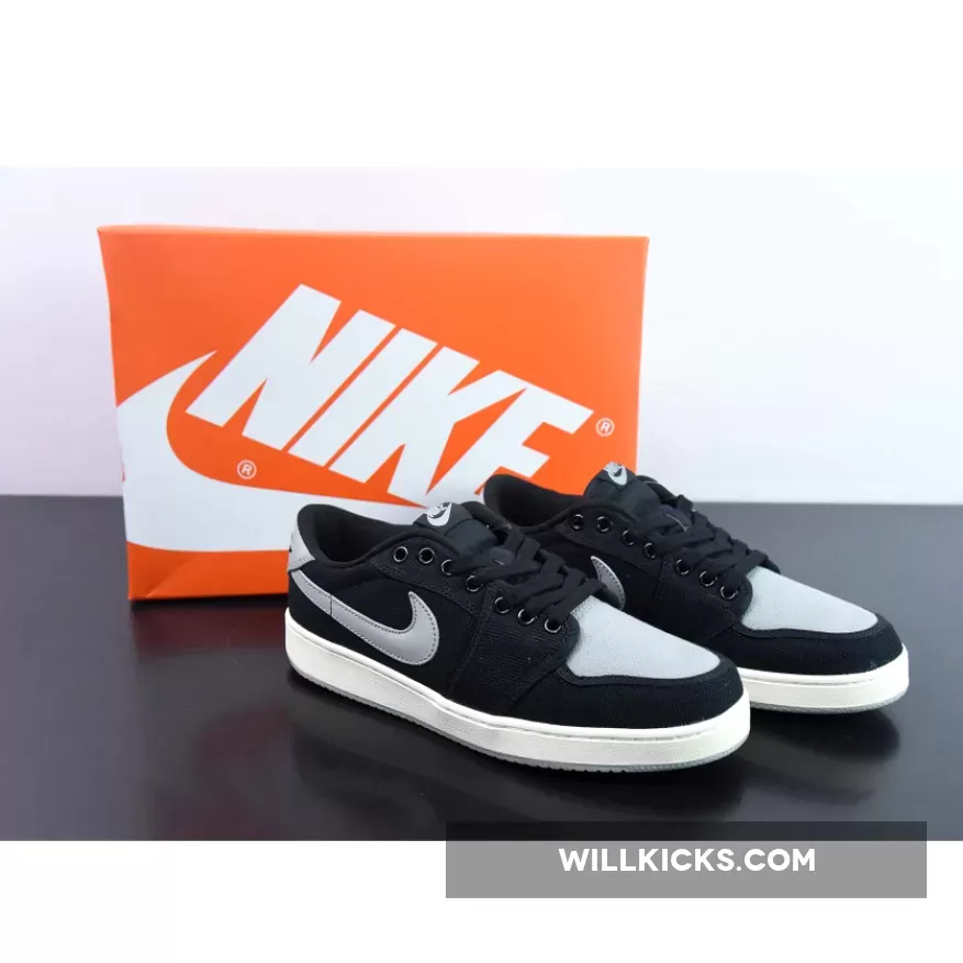 Aj1 Ko Low Air Jordan 1 KO Low 'Shadow' Black/Sail-Grey DX4981-002