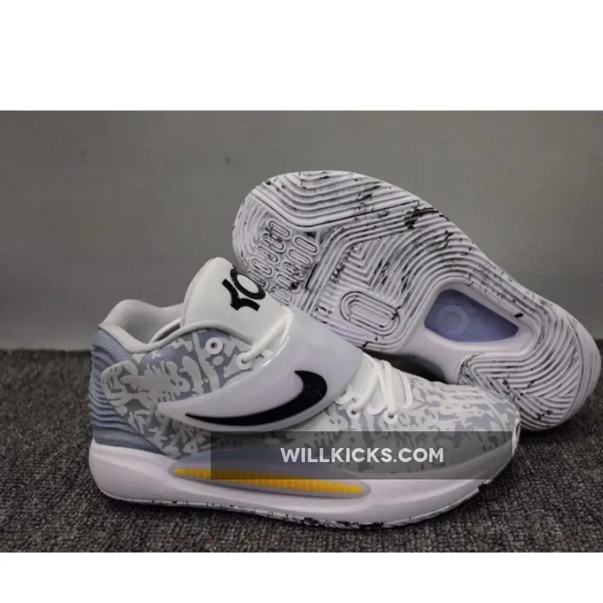 Nike KD 14 "Home" White/Black CW3935-100