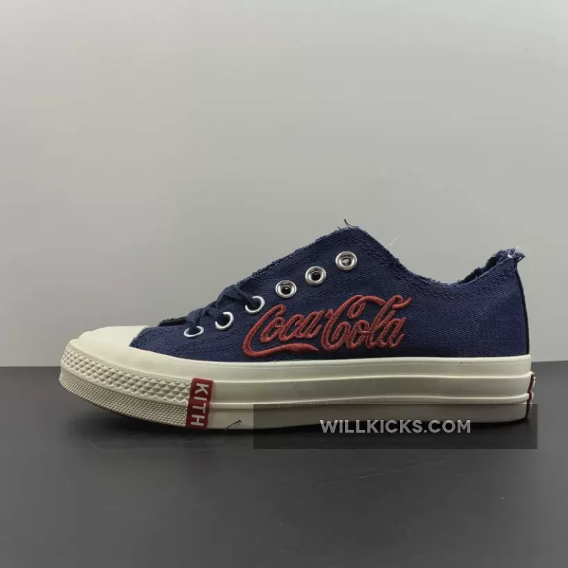 Kith X Coca Cola X Chuck 70 Low Navy/Red-White 169836C Discount