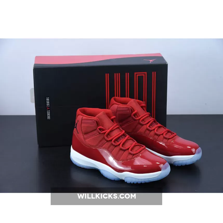 Air Jordan 11 Retro 'Win Like 96' Gym Red/Black 378037-623 - gym red 11