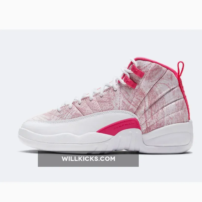 Air Jordan 12 GS 'Ice Cream' White/Arctic Punch-Hyper Pink 510815-101 - arctic punch jordan 12