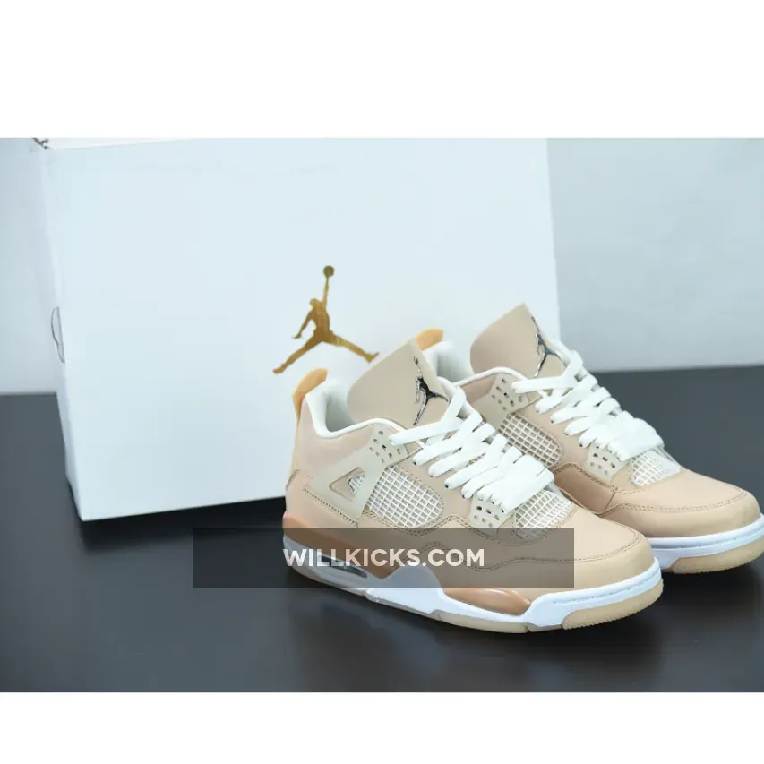 Air Jordan 4 Shimmer/Bronze Eclipse-Orange Quartz-Metallic Silver - air jordan 4 shimmer stockx