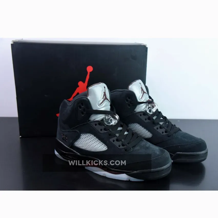 A Ma Maniére X Air Jordan 5 Black/Burgundy Crush-Pale Ivory