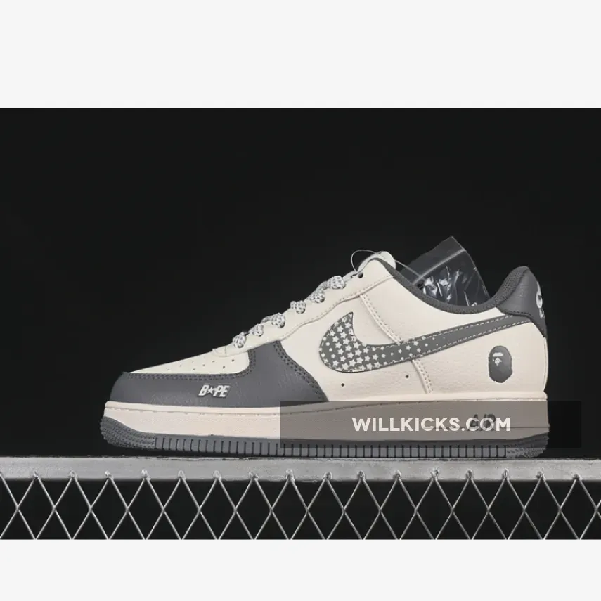 AIR FORCE 1 07 LOW BAPE WHITE/GREY AIR FORCE 1 07 LOW BAPE WHITE/GREY