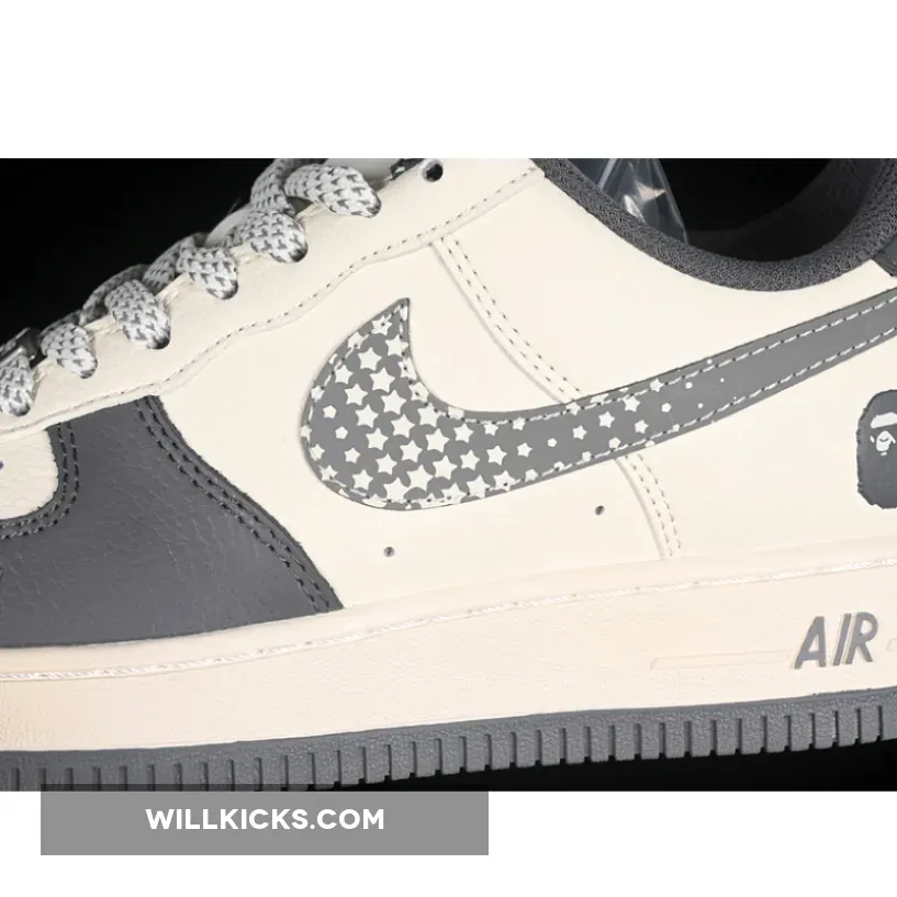 AIR FORCE 1 07 LOW BAPE WHITE/GREY AIR FORCE 1 07 LOW BAPE WHITE/GREY
