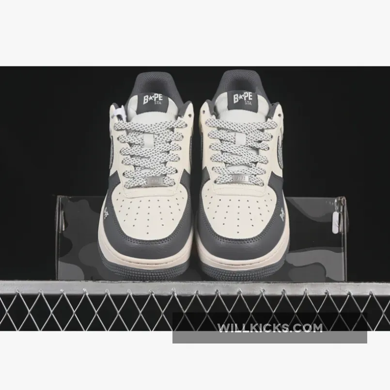 AIR FORCE 1 07 LOW BAPE WHITE/GREY AIR FORCE 1 07 LOW BAPE WHITE/GREY