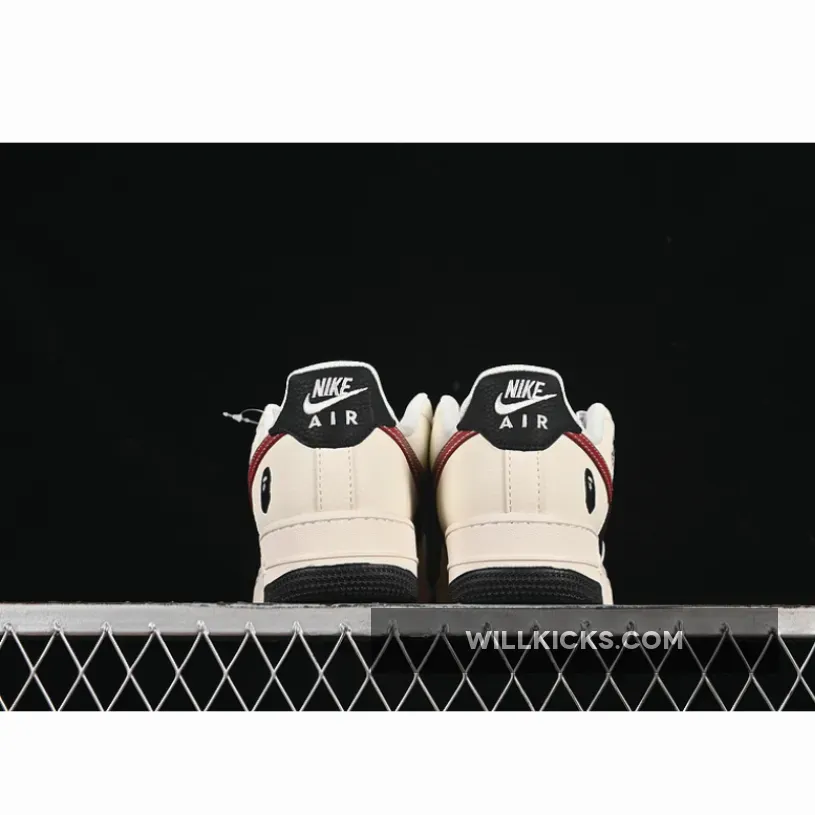AIR FORCE 1 07 LOW BAPE BLACK/RED/BEIGE AIR FORCE 1 07 LOW BAPE BLACK/RED/BEIGE
