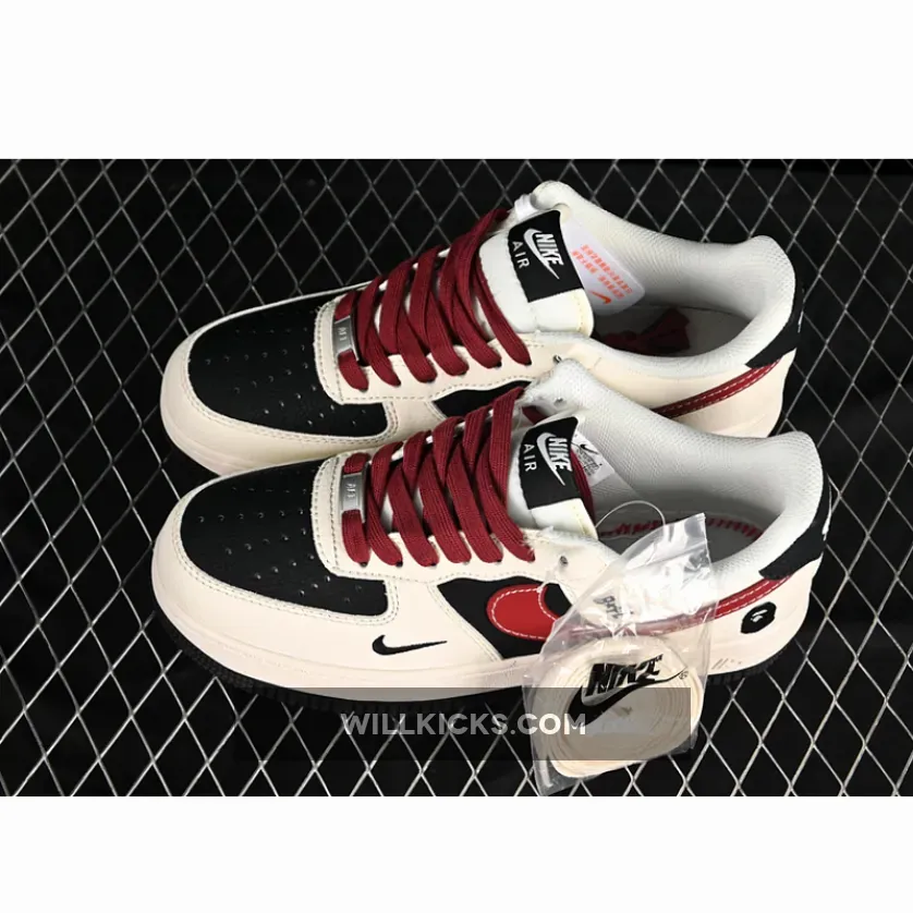 AIR FORCE 1 07 LOW BAPE BLACK/RED/BEIGE AIR FORCE 1 07 LOW BAPE BLACK/RED/BEIGE