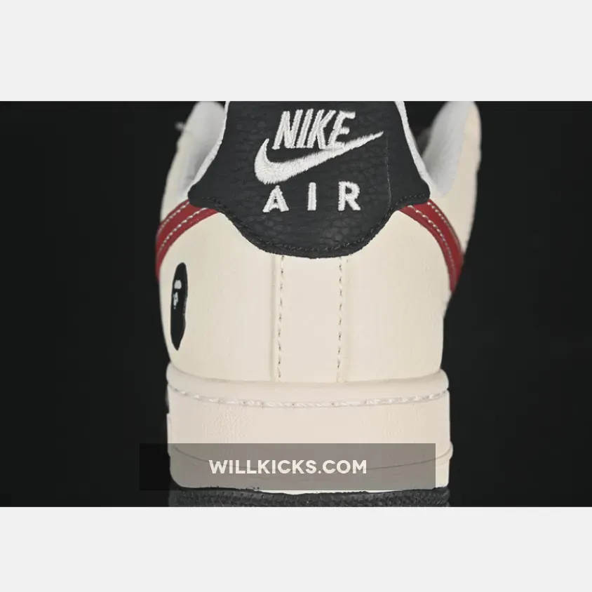 AIR FORCE 1 07 LOW BAPE BLACK/RED/BEIGE AIR FORCE 1 07 LOW BAPE BLACK/RED/BEIGE