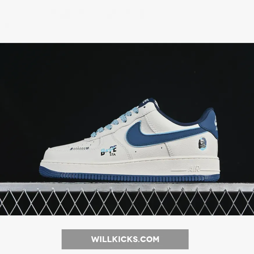 AIR FORCE 1 07 LOW BAPE WHITE/BLUE AIR FORCE 1 07 LOW BAPE WHITE/BLUE